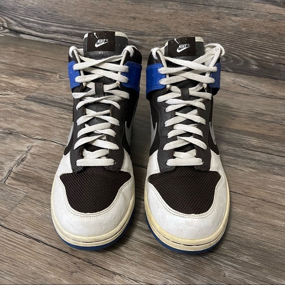 Nike Dunk High Premium White Silver Blue Varsity Authentic 316424-101 Men 9 Rare main image 8